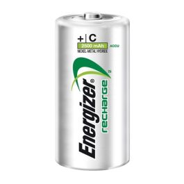 Energizer ENE300321800 Pila Recargable Power Plus 2500 mAh HR14 / C Blister 2 Unidades. Fabricada con 4% material reciclado. Larga duración.