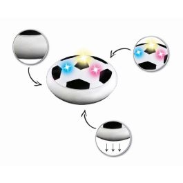 Lexibook AeroFoot Disco de fútbol flotante de espuma luminoso con 2 porterías, 1 balón y bomba recargable, para jugar en la oscuridad