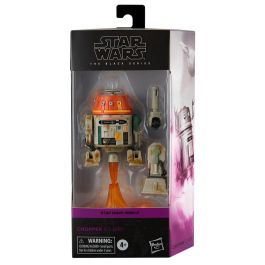 HASBRO Star Wars The Black Series Figura articulada Chopper C1-10P y Ahsoka 15cm con accesorios