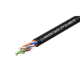 Lanview Cable de Red Cat5e U-UTP Negro 305m con Revestimiento PE para Uso en Exterior 4x2xAWG24 Sin Apantallar y Minimiza Ruido EMI Precio: 119.89000045. SKU: B1AE9MSFJM