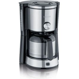 SEVERIN KA4845 Cafetera con filtro isotérmico TypeSwitch, Selector de aroma, 8 tazas, Capacidad: 1 L, Potencia: 1000 W, Acero inoxidable / Negro Precio: 86.88999957. SKU: B19KA5AFEV