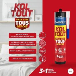 CYANOLIT CYA3279580017525 Adhesivo fijador y sellador multiusos blanco, cartucho 290 ml – Resistente y flexible