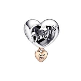 Charm Mujer Pandora LOVE YOUR DAUGHTER HEART Precio: 86.88999957. SKU: B14T9P4CMC