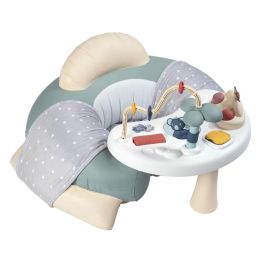 Smoby LS Asiento Acogedor Little Smoby Hinchable para Bebés que Empiezan a Sentarse con Tableta de Actividades Educativas