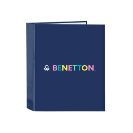 Carpeta de anillas Benetton Cool Azul marino A4 27 x 33 x 6 cm Precio: 6.50000021. SKU: B1JYS2LP54