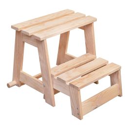 Astigarraga Escalera taburete de madera de pino, 2 peldaños, soporta hasta 100 kg Precio: 52.5900001. SKU: B1E3SDKQ57