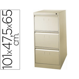 Blanca Fichero Metálico 3 Cajones Beige 103x64x51 cm Antivuelco DIN A4 Carpetas Colgantes Precio: 339.49999952. SKU: B1F6BFBCB5