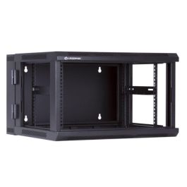 MicroConnect Armario Mural Rack 19" 6HU Fondo 550mm Doble Cuerpo para CCTV/Alarma/Control de Acceso Negro RAL9004