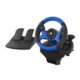 GENESIS Seaborg 350 Volante + Pedales USB Alámbrico Negro, Azul para PC, Nintendo Switch, PS3, PS4, Xbox 360, Xbox One, Xbox Series X|S Precio: 75.88999968. SKU: B1JLZV8BSR