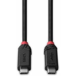 Cable USB-C a USB-C LINDY 37001 Negro 1 m
