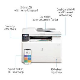 HP M183fw Color LaserJet Pro MFP Impresora Láser Multifunción: Impresión, Escáner, Copia, Fax. WiFi y HP Smart App HP M183fw Color LaserJet Pro MFP Impresora Láser Multifunción: Impresión, Escáner, Copia, Fax. WiFi y HP Smart App