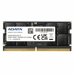 Adata AD5S480016G-S Memoria RAM DDR5 16GB SODIMM 4800MHz Adata AD5S480016G-S Memoria RAM DDR5 16GB SODIMM 4800MHz Precio: 56.50000015. SKU: S0233411