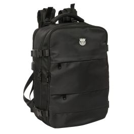 F.C. Barcelona Safta Mochila de Viaje Cabina Deportiva para Portátil 15,6'' Negra 29x44x19 cm Licencia Oficial