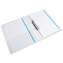 Liderpapel Carpeta Canguro 2 Anillas Mixtas 25mm A4 Plástico Blanco