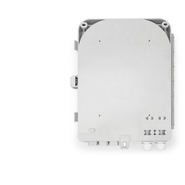 Digitus FTTH Box Außen -24 LC/Duplex oder 24 SC/Simplex, Caja de distribución para 16 cables, Gris