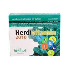 HERDIBEL Herdivitamin 2010 | Multivitamínico con Vitaminas C, B6, B2, B12, B3 y Hierro para el Sistema Inmunitario y Energía, 16 Ampollas Precio: 22.4999995. SKU: B18VWSWTWF