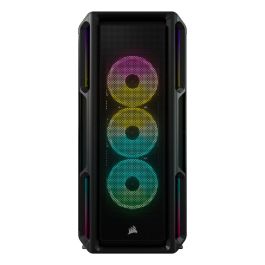 Corsair iCUE 5000T RGB - Torre Media ATX, Color Negro, Ventiladores ARGB Incluidos (3x 120 mm), 4 Bahías 2.5", Soporte para Tarjetas Gráficas de 40 cm, Panel de Vidrio Templado Precio: 460.49999952. SKU: S7809727