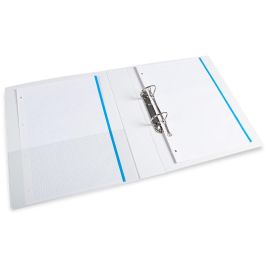 Carpeta Canguro 2 Anillas Mixtas 40 mm Liderpapel A4 Plastico Blanca