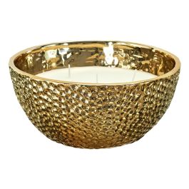 Home Deco Factory Vela Perfumada Bougie 5 Mechas Ámbar Oro Recipiente Martillado 21cm Precio: 20.59000009. SKU: B18HY2GT5A