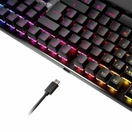 Newskill Teclado Gaming Mecánico Serike V2 Negro Español, RGB, con Reposamuñecas, 104 Teclas