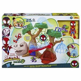 Hasbro SPI1721286199707 Base Forestal con Dino-Webs de Spidey y sus Amigos Figuras de Superhéroes y Accesorios Juguete a Partir de 3 Años