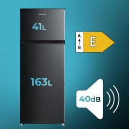 Frigorífico combinado Cecotec 2D 204 Negro 204 L