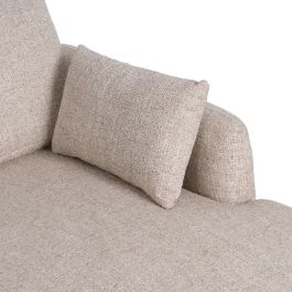 Sofá Chaise Longue Beige Tejido-Madera 240 X 155 X 86 cm