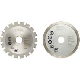 Ryobi RAKMMS02K Kit 2 Hojas Sierra Multimaterial R18MMS (Madera/Metal y Azulejos)
