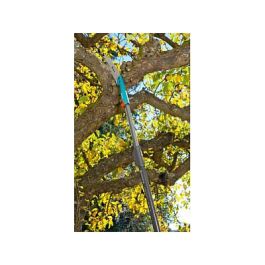 Gardena CS-Teleskopstiel 3721-20 Telescópico de Aluminio Gris, Mango Ajustable de 210-390 cm (3.9 m), Desmontable