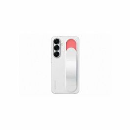 Samsung SAM1735460739992 Funda Galaxy S25 Blanca con Función Soporte y Correa Integrada