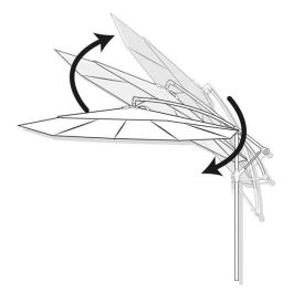Parasol Aktive Roma 300 x 245 x 300 cm Crema Ø 4,8 cm Aluminio Parasol Aktive Roma 300 x 245 x 300 cm Crema Ø 4,8 cm Aluminio