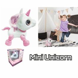 Lexibook Robot Unicornio Mini con Efectos de Luz y Sonido, Repetición de Voz, Control por Clic Manual, Juguete para Niños