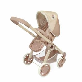 Decuevas Coche de Muñeca 3x1 Plegable Tulipe con Bolso, para Muñecas de hasta 48 cm. Medidas: 41x62x70 cm. Edad 3+