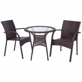 Conjunto de Mesa con 2 Sillas Alexandra House Living Marrón Precio: 334.50000001. SKU: B14VTT6K9B