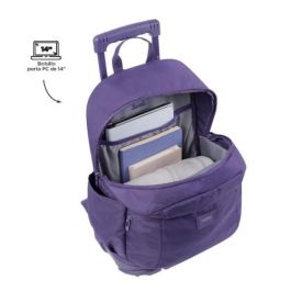 Totto Mochila Escolar con Ruedas MA03TKI003-23100-Z1V Azul Marino, Compartimento PC 14", 27L