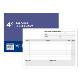 Liderpapel T329 Talonario Entregas 2 Copias Cuarto Apaisado Texto en Catalán Precio: 3.50000002. SKU: B1BLNSQZ54