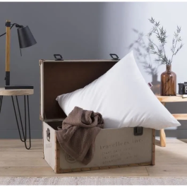 Dodo Almohada Grand luxe Quallofil Allerban 60x60 cm Blanco Algodón Lujo Tratamiento Antiácaros Fabricación Francesa