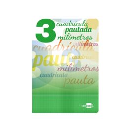 Libreta Liderpapel Pautaguia Tapa Cartoncillo 32 Hojas Din A5 70 gr Cuadriculado Pautado 3 mm Con Margen