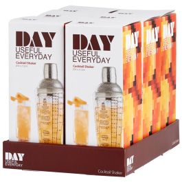 Day Coctelera de Cristal con Tapa de Acero Inoxidable 400 Ml con Recetas