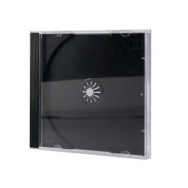 Caja De Cd Q-Connect -Con Interior Negro -Pack De 10 Unidades