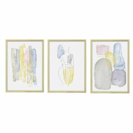 Cuadro Urban DKD Home Decor Amarillo Gris 3 x 73 x 53 cm (3 Unidades) Precio: 40.79000024. SKU: B1C4SK7AD5