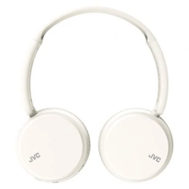 JVC Auriculares Inalámbricos HA-S36W con Micrófono Bluetooth, 35h Batería, Multipunto, Blancos