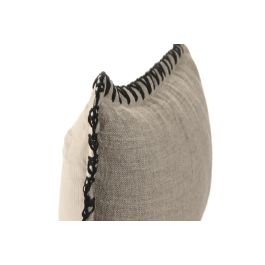 DKD Home Decor Cojín Tradicional de Lino Natural 30 x 50 cm (2 Unidades)