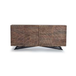 Giner y Colomer Aparador Acacia Natural con Patas Metálicas 200 cm