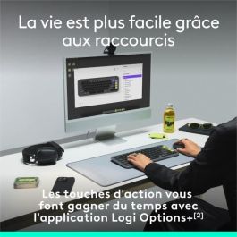 Teclado - Inalámbrico - Logitech - Teclas Pop Icon - AZERTY - Grafito Teclado - Inalámbrico - Logitech - Teclas Pop Icon - AZERTY - Grafito