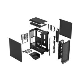 Fractal Design Caja PC Meshify 3 Black Solid FD-C-MES3A-01 - Torre, Negro, Refrigeración Avanzada, USB 3.2 Gen 2