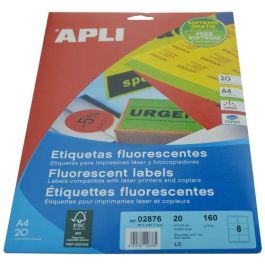 Etiquetas Adh.Impr.Apli A4 Fluor Rojo Ls-Cp C.Romos Blister 20H 99,1X67,7 Mm 160 Uds.(02876) Precio: 12.59000039. SKU: B1J2KWY89D