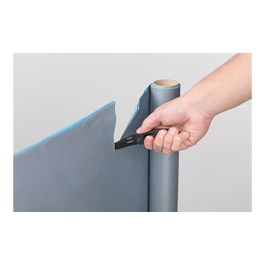 Wolfcraft Navaja plegable para ocio profesional/doméstico 4288000, negro, metal con revestimiento de aluminio, cuchilla 70 mm