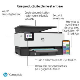 HP 9010e OfficeJet Pro All-in-One Impresora, Imprime, Copia, Escanea, Fax, WiFi, Doble Cara Automática, 22ppm, A4, HP+