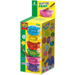 Ses Creative SES8710341003845 Glitter gouache (6x45ml) Colores Brillantes Opacos Envase Práctico Precio: 25.4999998. SKU: B1EEDVHQ5K